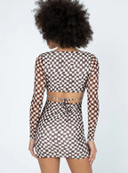 Marcus Mini Dress Brown / White