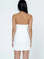 Lavar Strapless Mini Dress White